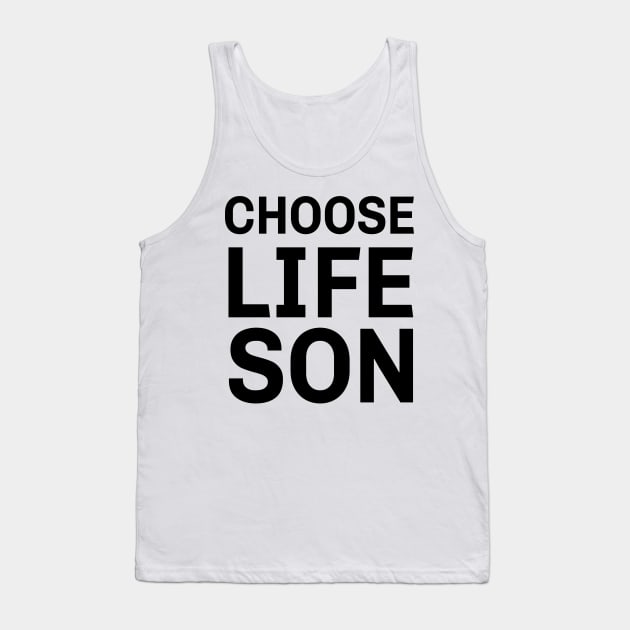 Rush - Choose Lifeson - Wham Style - Black Text Tank Top by RetroZest